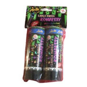 Lança konfetty metalizados 11cm (Blister com 2 unidades)