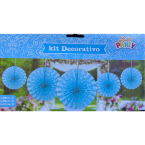 ESTRELA DECORATIVA TURQUEZA COM POA PRATA