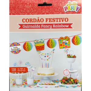 CORDÃO FESTIVO MULTICOLOR