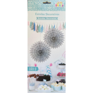 ESTRELA DECORATIVA - PRATA