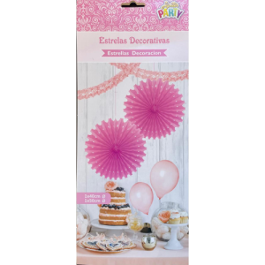 ESTRELA DECORATIVA - ROSA