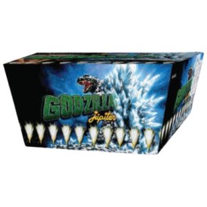 Torta GODZILA- Leque- Estrelas verm, amarel com crackling